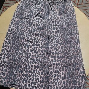 Elegant Leopard Print Pencil Skirt